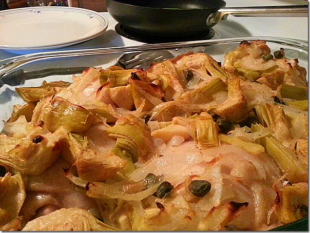 Practice Paleo - Lemon Chicken with Artichoke, Capers, and Onions