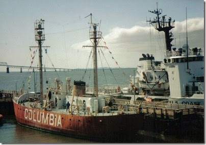Lightship Columbia at the Columbia River Maritime Museum in Astoria, Oregon in 1998