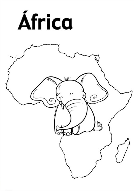 Coloriage Carte Afrique