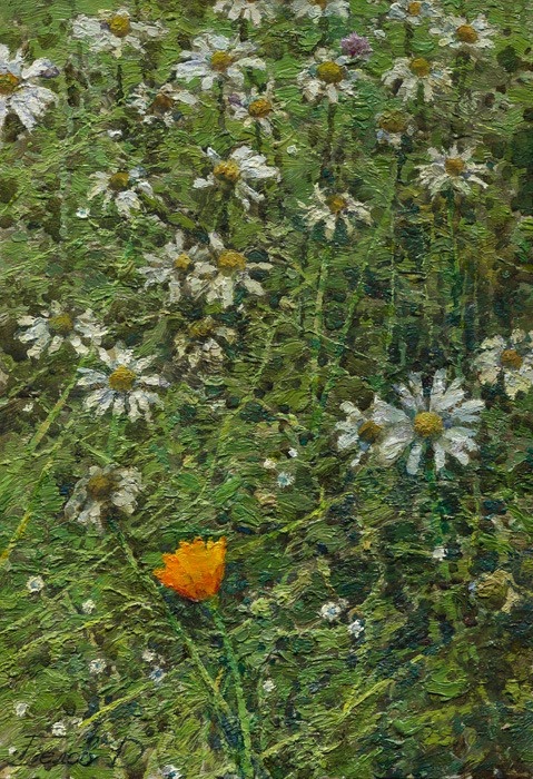 Bloom oil painting artist Daniil Belov