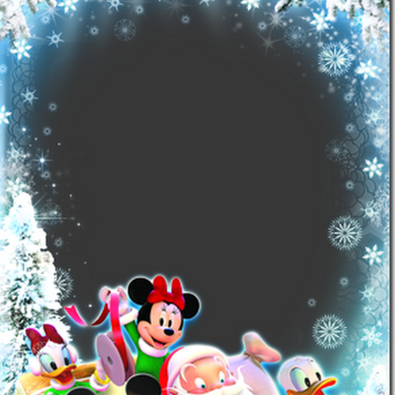 Fotomontaje navidad Mickey Mouse con tu foto 