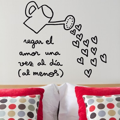 Decoración con corazones en la pared de tu casa