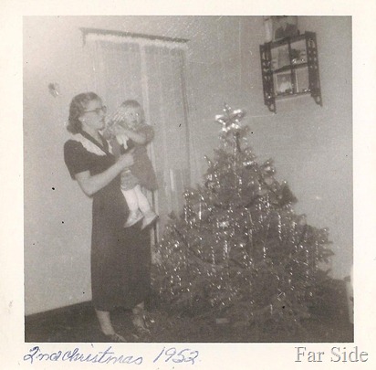 Christmas 1952 Mom and me