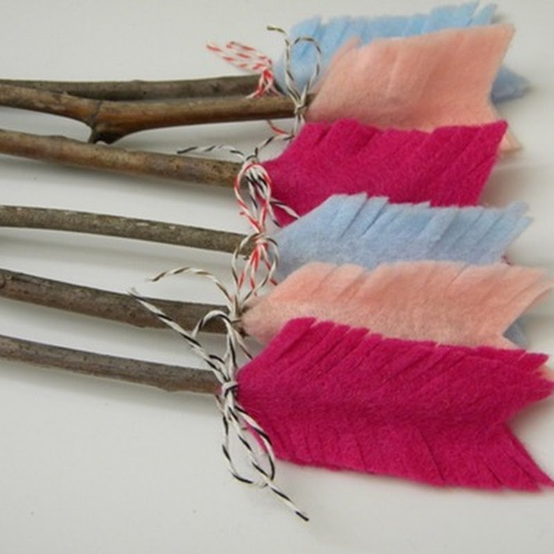 Little Craft: valentine twig arrows