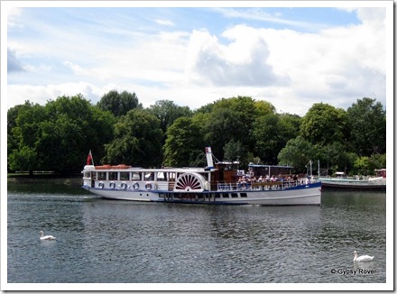 Paddle steamer Yarmouth Belle on the River Thames at Kingston upon Thames.
