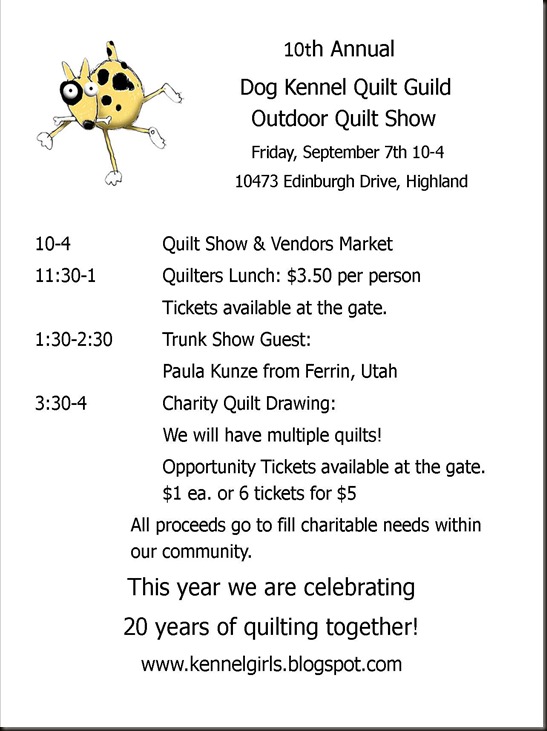 quilt show flyer publisher
