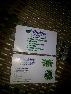 Business card Shaklee