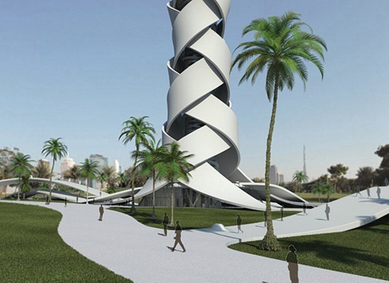 Woven Tower for Dubai 02