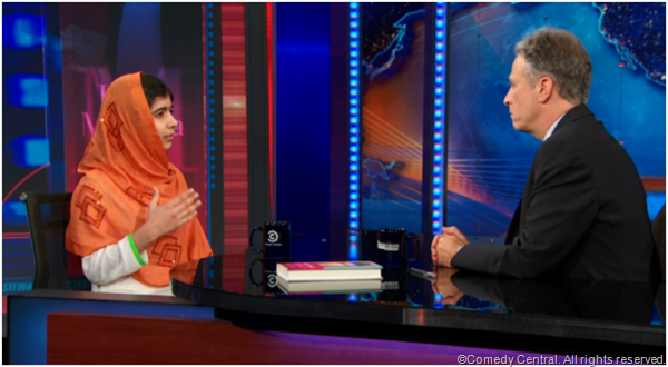 The Daily Show - Malala Yousafzai Extended Interview RONTHINK: CLIPPED SE: THE MALALA INTERVIEW