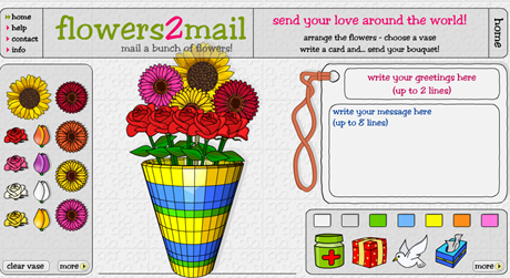 trimite un buchet de flori prin email