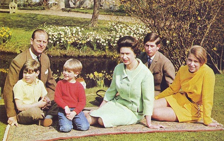 Prince Philip & Queen Elizabeth II Four Children