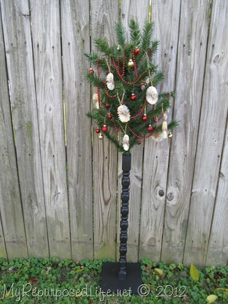 repurposed Christmas Tree 7 spindle
