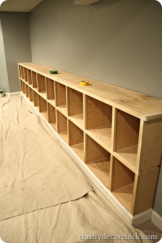 built in cubby storage