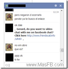 Facebook FriendsCall virus Chat
