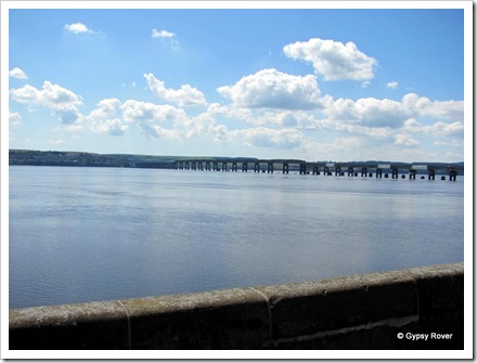 The famous Tay Railway bridge undergoing a major refurbishment.