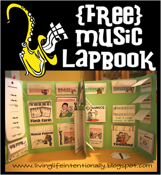 {FREE} Music Lapbook for Homeschool Fine Arts {FREE} Music Lapbook for Homeschool Fine Arts