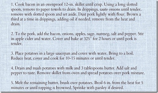 Farmhouse Pork and Apple Pie Recipe