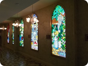 Just a sample of the many stained glass windows