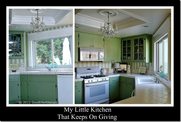 Ribbet little kitchen collage