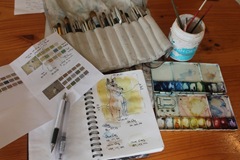 compositional sketch & colour test compositional sketch & colour test