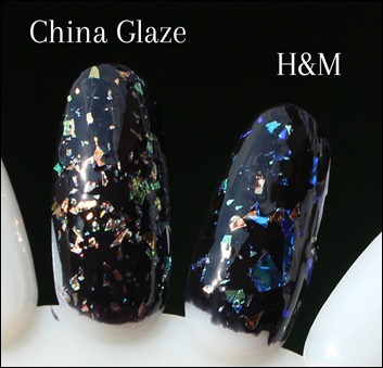 H&M Nagellack Dupe China Glaze Luxe and Lush White Glitter 3