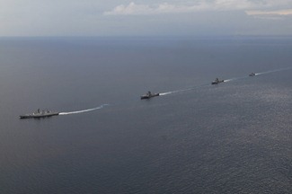 Exercise Malabar 2012 between Indian Navy & the US Navy [Wallpaper]