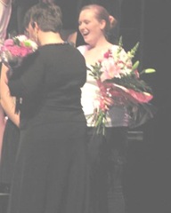 5.16.2012 Katies last choral at BR..Katie with teacher and flowers4