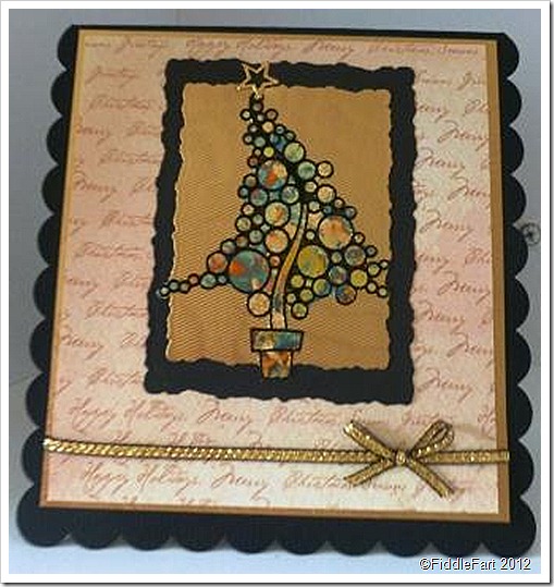 Christmas Tree Card Using Peel Offs