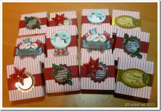 Sizzix Shaker Box Christmas Favours starlight mints