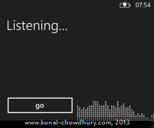 Windows Phone 8 "SpeechRecognizerUI" started listening to users voice Windows Phone 8 "SpeechRecognizerUI" started listening to users voice