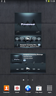 Download Poweramp widget - BLACK Petrol APK