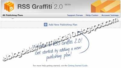 Aplicación RSS Graffiti (Blog y Facebook)