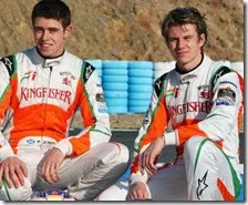 Paul Di Resta e Nico Hulkenberg