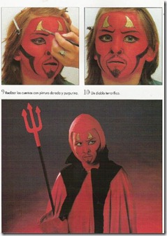 maquillaje de demonio