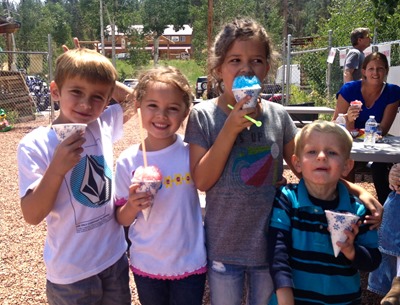 4 kids with snowcones (1 of 1)