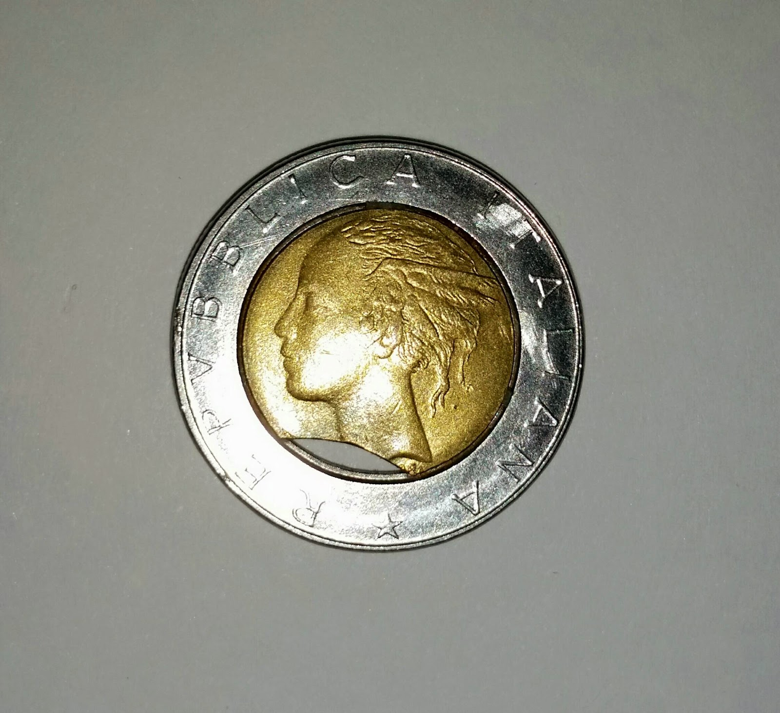 500 Lire 1983 Errore Di Conio