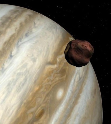ilustração de Júpiter e Almateia