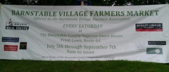 Barnstable Village Farmers Market sign.8.2013