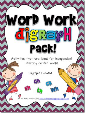 word work diagraph pack