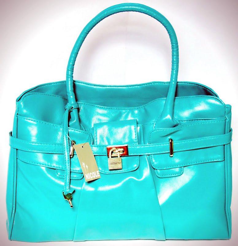 Turquoise Padlock Handbag