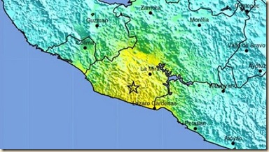 Mexico Earthquake Map