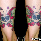 s skulls butterfly - tattoos ideas