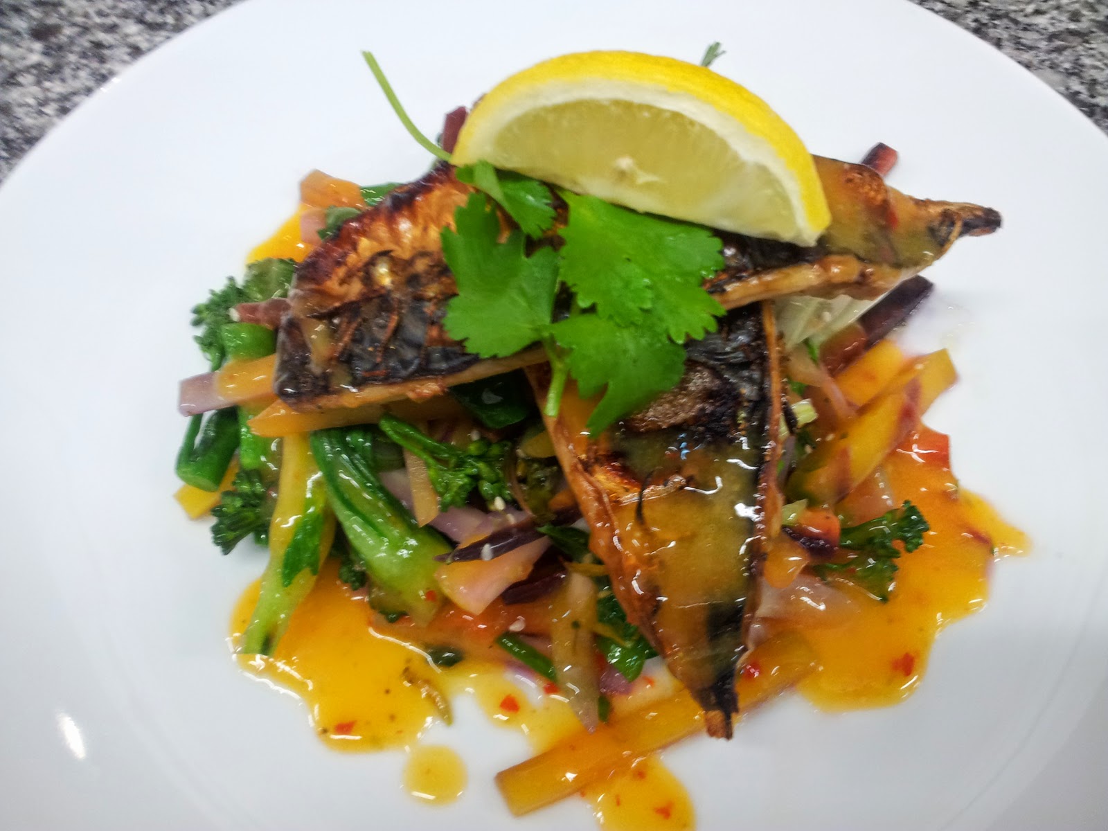 Food & pictures Soy glazed mackerel