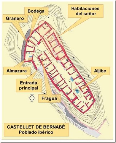 Plano del Castellet de Bernabé