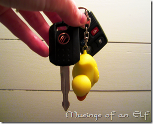 Rubber Ducky Keychain and Keys
