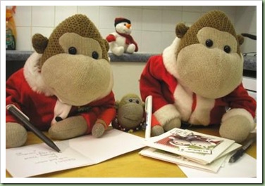 Mums Monkey Christmas Cards