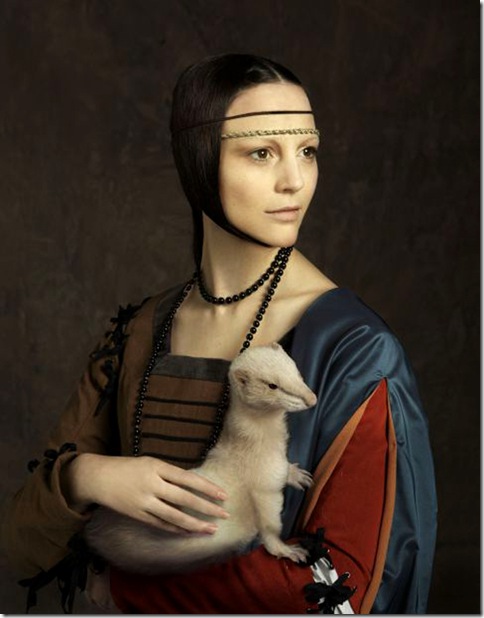 Manuel Outumuro_Leonor Watling. ‘La dama del armiño’, de Leonardo da Vinci