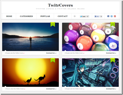 Descargar encabezados para Twitter (portadas) en TwitrCovers - VidaBytes
