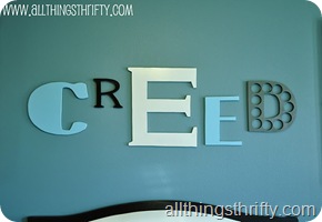 Letters for Baby Room
