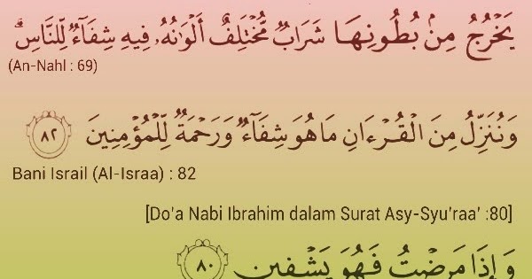Ayat Penyembuh Dalam Al Quran Ayat Penyembuh Dalam Al Quran